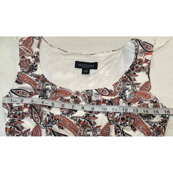 Perceptions New York Dress Fit & Flare Paisley Polyester Blend Women Size S-NWT - Picture 7 of 15